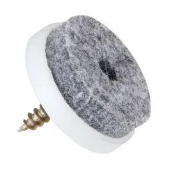 HANDSON meubelglijder viltglijder met schroef Ø20 mm grijs 24 stuks