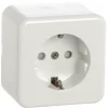 Opbouw Schakelmateriaal|Stopcontacten & Overige Contactdozen > Handson Opbouw enkel wandcontactdoos RA wit