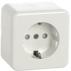 Opbouw Schakelmateriaal|Stopcontacten & Overige Contactdozen > Handson Opbouw enkel wandcontactdoos RA wit