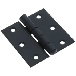 Scharnieren|Deurscharnieren > Handson Scharnier met vaste pen 60x60 mm zwart - 2 stuks