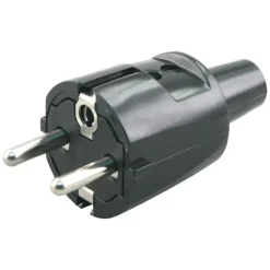 Stekkers > Geen Handson Stekker PVC RA Zwart