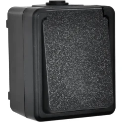 Buiten Schakelmateriaal|Opbouw Schakelmateriaal > Handson Stopcontact RA Spatwaterdicht Zwart