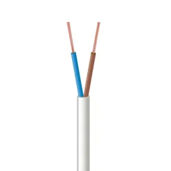 Stroomkabels > Handson Stroomkabel Plat 2 x 0,75 mm² Wit 5 Meter