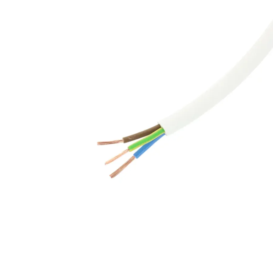 Stroomkabels > Handson Stroomkabel rond wit 3x1,5mm² 5 meter