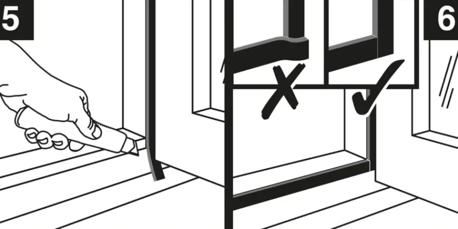 Tochtwering|Tochtstrips Deur > Handson tochtband D-profiel EPDM rubber wit 3 meter 2 stuks