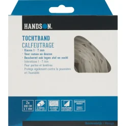 Tochtwering|Tochtstrips Deur > Handson tochtband O-profiel siliconen transparant 3 meter 2 stuks