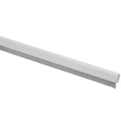 Tochtwering|Tochtstrips Deur > Handson tochtstrip aluminium 93 cm met flexibele borstel wit