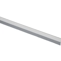 Tochtwering|Tochtstrips Deur > Handson tochtstrip aluminium 93 cm met borstel zilver
