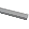 Tochtwering|Tochtstrips Deur > Handson tochtstrip flexibel met borstel aluminium zilver 93 cm