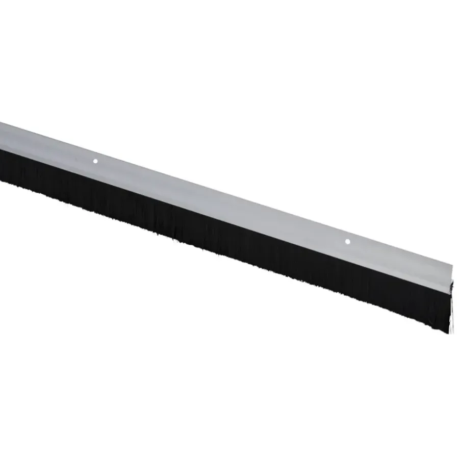 Tochtwering|Tochtstrips Deur > Handson tochtstrip met borstel breed aluminium 250 cm