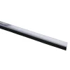Tochtwering|Tochtstrips Deur > Handson tochtstrip transparant kunststof 93 cm met zwarte borstel