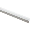 Tochtwering|Tochtstrips Deur > Handson tochtstrip wit aluminium 93 cm met grijze borstel