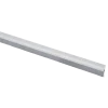 Tochtwering|Tochtstrips Deur > Handson tochtstrip wit kunststof 93 cm met grijze borstel