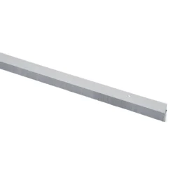 Tochtwering|Tochtstrips Deur > Handson tochtstrip wit kunststof 93 cm met grijze borstel