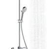 Hansgrohe regendoucheset Vernis Blend 200 met handdouche en thermostaatkraan 2 standen chroom - hartafstand kraan 15 cm