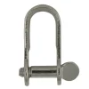 Harpsluiting plat met schroefpen 4mm