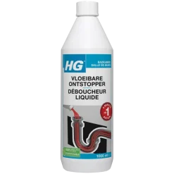 Ontstoppers|Ontstoppingsmiddelen > HG vloeibare ontstopper 1 liter