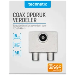 Audio & Video Accessoires > Technetix Hirschman coax splitter push on