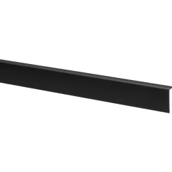 Wandpanelen|Kunststofprofielen > Geen Hockeystickprofiel kunststof zwart 8x21 mm lengte 260 cm