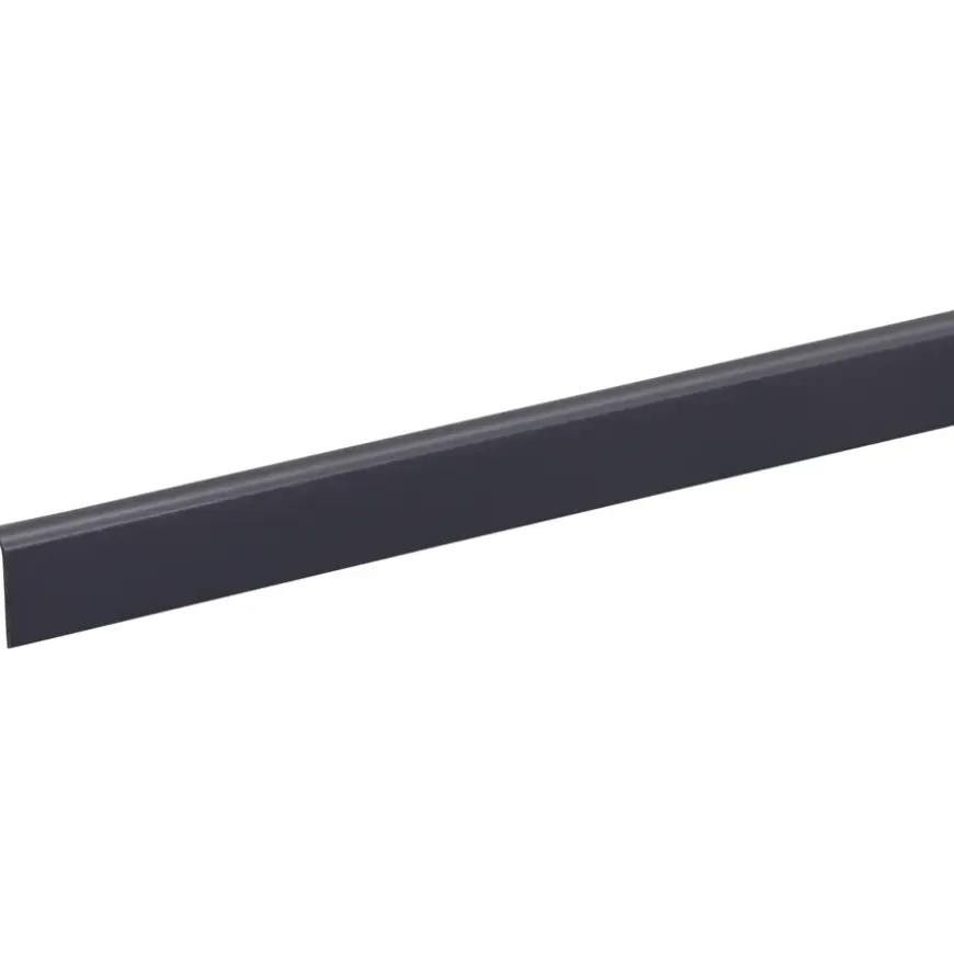 Hockeystickprofiel kunststof antraciet 8x21 mm 260cm
