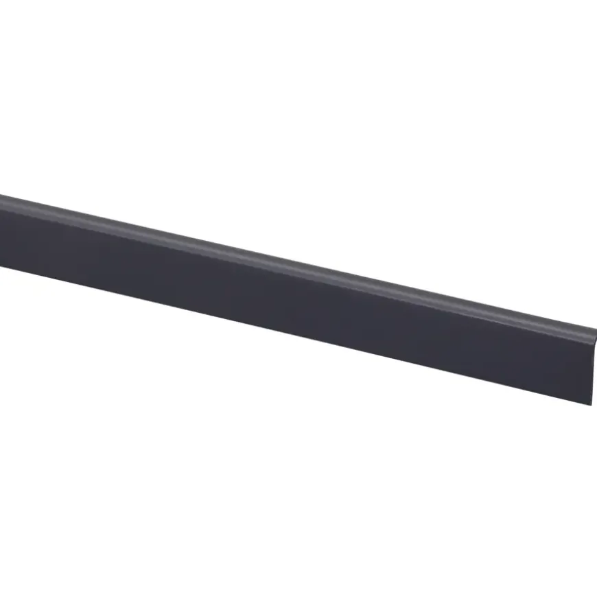 Hockeystickprofiel kunststof antraciet 8x21 mm 260cm