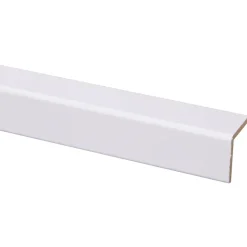 Houtenprofielen|Overgangsprofielen > Geen Hoeklat zelfklevend MDF wit folie 33x33 mm 260 cm