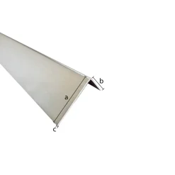 Hoekprofiel aluminium brut 40x10x1x2600mm