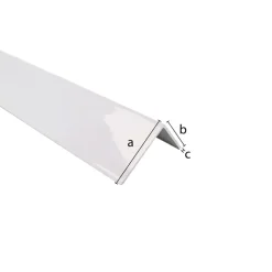 Hoekprofiel aluminium wit 15x15x1x2600mm