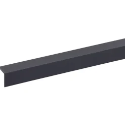 Wandpanelen|Kunststofprofielen > Geen Hoekprofiel kunststof antraciet 20x20 mm 260 cm