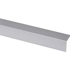 Kunststofprofielen|Overgangsprofielen > Geen Hoekprofiel kunststof RVS look zelfklevend 25x25mm 260cm