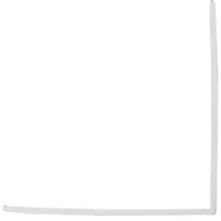 Wandpanelen|Kunststofprofielen > Geen Hoekprofiel kunststof wit 50x50 mm 260 cm
