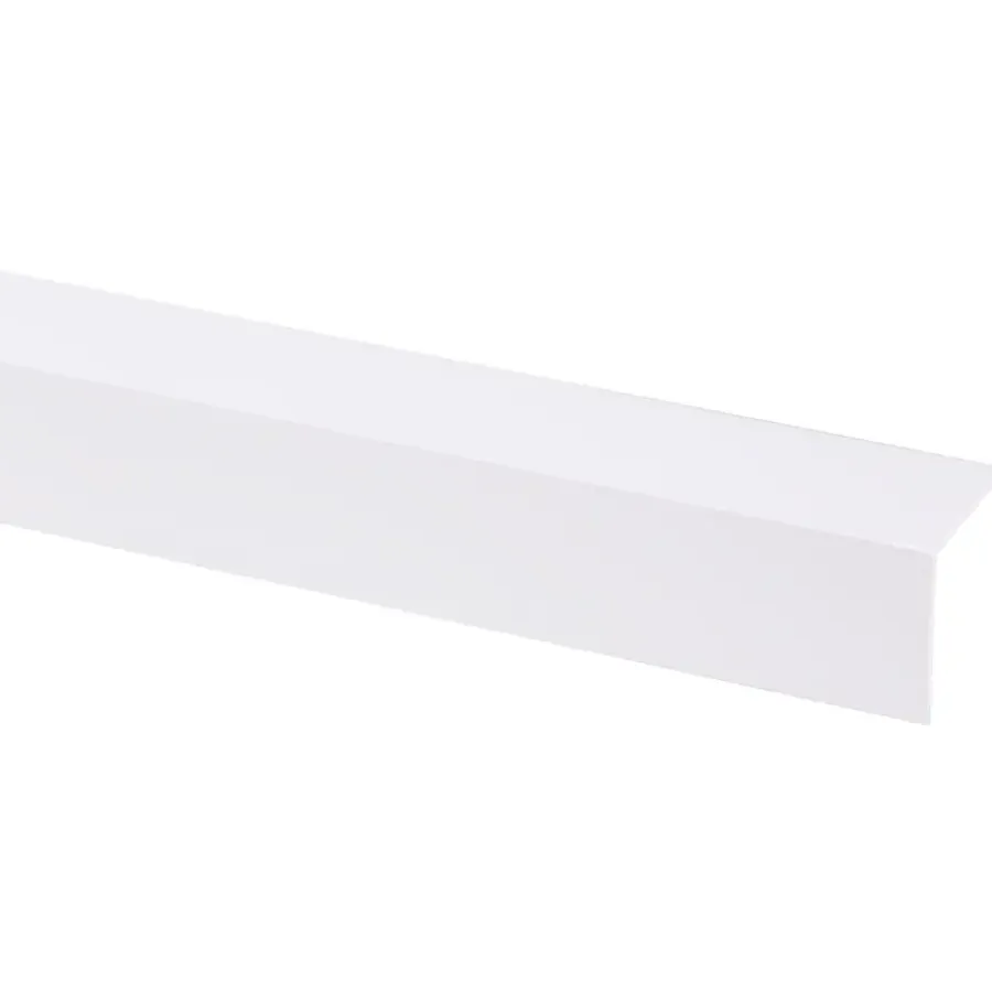 Wandpanelen|Kunststofprofielen > Geen Hoekprofiel kunststof wit 30x30 mm 260 cm
