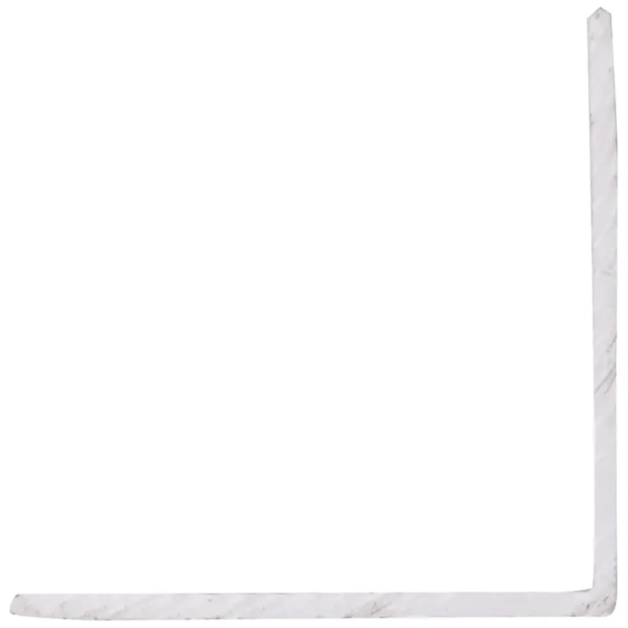 Wandpanelen|Kunststofprofielen > Geen Hoekprofiel kunststof wit 30x30 mm 260 cm