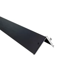 Hoekprofiel zwart aluminium 30x30x1x2600 mm