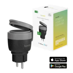 Stekkers|Smart Schakelmateriaal > Hombli Slimme Stekker Buiten Zwart