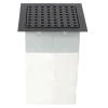 Tuinafwatering|Afvoerbuizen & Hulpstukken > Hydroblob IP15 infiltratieput met zwart rooster 20 x 20 x 33 cm 15 l