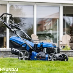 Grasmaaiers > Hyundai benzine grasmaaier 50,8cm 196cc (zelfrijdend) incl. elektrische starter