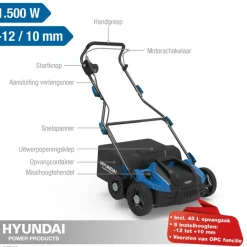 Verticuteermachines > Hyundai verticuteermachine 360mm 1500W