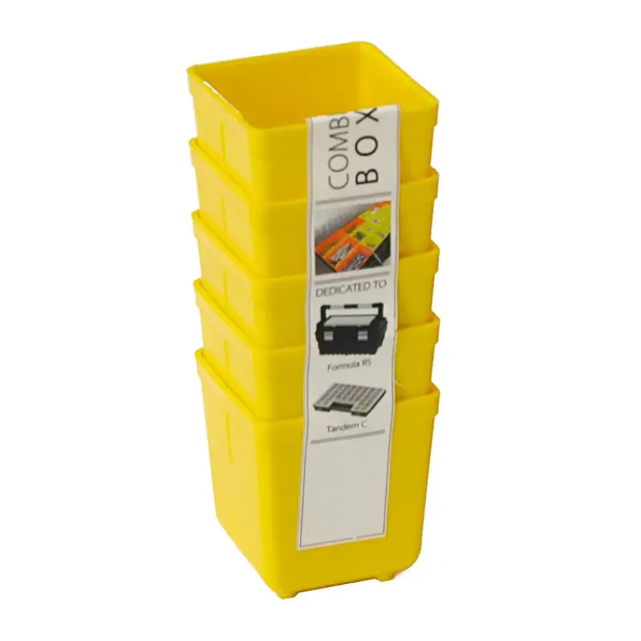 Gereedschapskisten & Opbergsystemen > Erro Inzetbakje voor assortimentsdoos ca. 4x4x4 cm geel 5 stuks