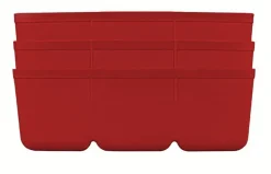 Gereedschapskisten & Opbergsystemen > Erro Inzetbakje voor assortimentsdoos ca. 8x12x4 cm blauw 3 stuks