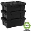 Iris Powerbox Robuust Opbergbox - 25L - 100% Recycled Kunststof - Zwart - Set van 3