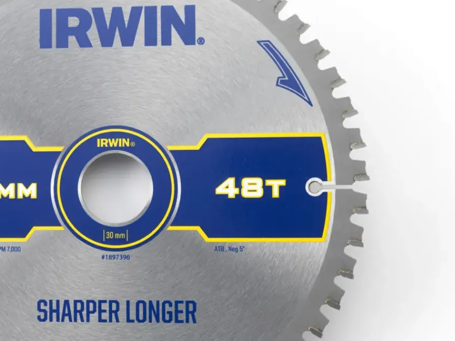 Zaagbladen > IRWIN afkortzaagblad 48T voor hout / laminaat / MDF- 216 x 30 mm