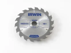 Zaagbladen > IRWIN cirkelzaagblad Ø150 mm met asgat 20mm, vertanding 18T