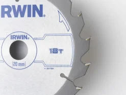 Zaagbladen > IRWIN cirkelzaagblad Ø150 mm met asgat 20mm, vertanding 18T