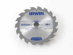 Zaagbladen > IRWIN cirkelzaagblad Ø160 mm met asgat 20mm, vertanding 18T