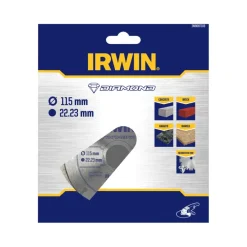 Slijpaccessoires > IRWIN diamantschijf voor haakse slijper Ø115 mm. Voor steen.