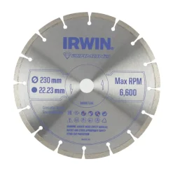 Slijpaccessoires > IRWIN diamantschijf voor haakse slijper Ø230 mm (steen en beton)