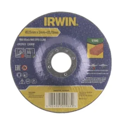 Slijpaccessoires > IRWIN doorslijpschijf Ø115 mm. Dikte 3 mm. Voor steen.