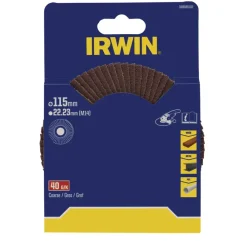 Slijpaccessoires > IRWIN lamellenschuurschijf voor haakse slijper Ø 115 mm korrelgrootte K40.