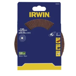 Slijpaccessoires > IRWIN lamellenschuurschijf voor haakse slijper Ø 125 mm korrelgrootte K120.